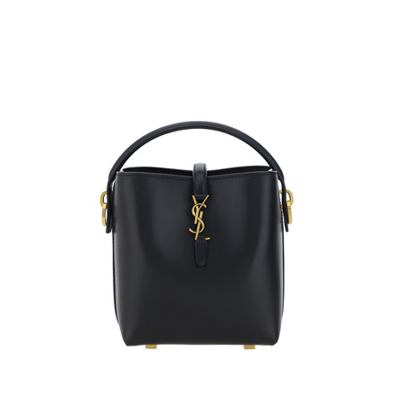 Saint Laurent Black Calf Leather Shoulder Bag