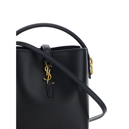 Saint Laurent Black Calf Leather Shoulder Bag