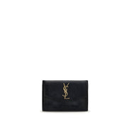 Saint Laurent Black Calf Leather Wallet