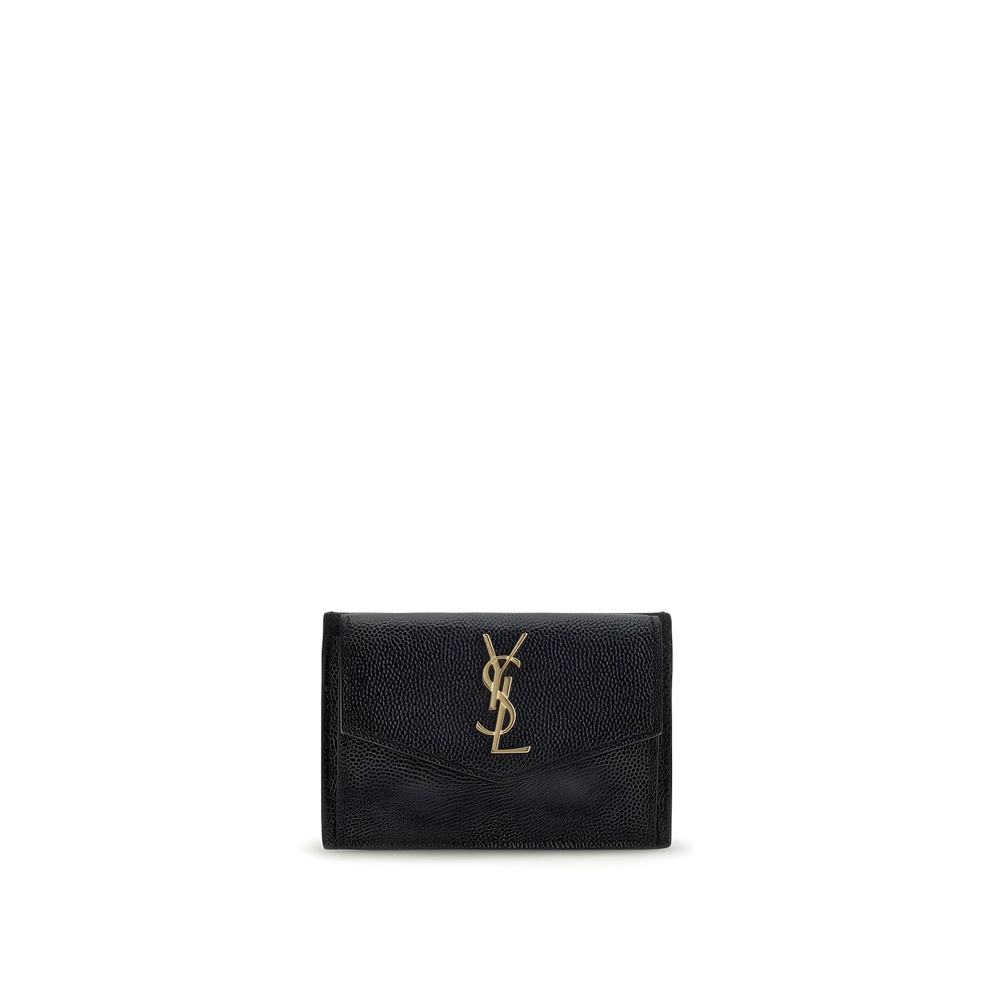Saint Laurent Black Calf Leather Wallet