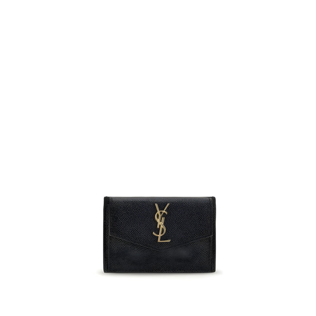 Saint Laurent Black Calf Leather Wallet