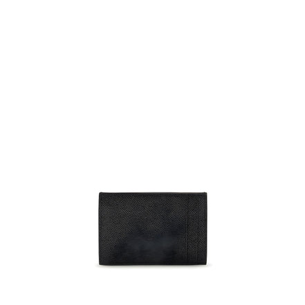 Saint Laurent Black Calf Leather Wallet