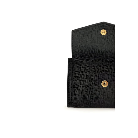 Saint Laurent Black Calf Leather Wallet