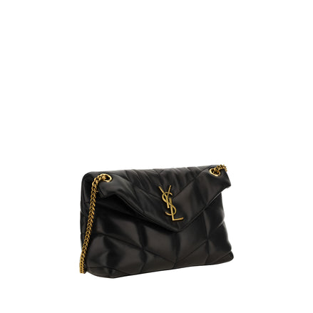 Saint Laurent Black Lamb Leather Shoulder Bag