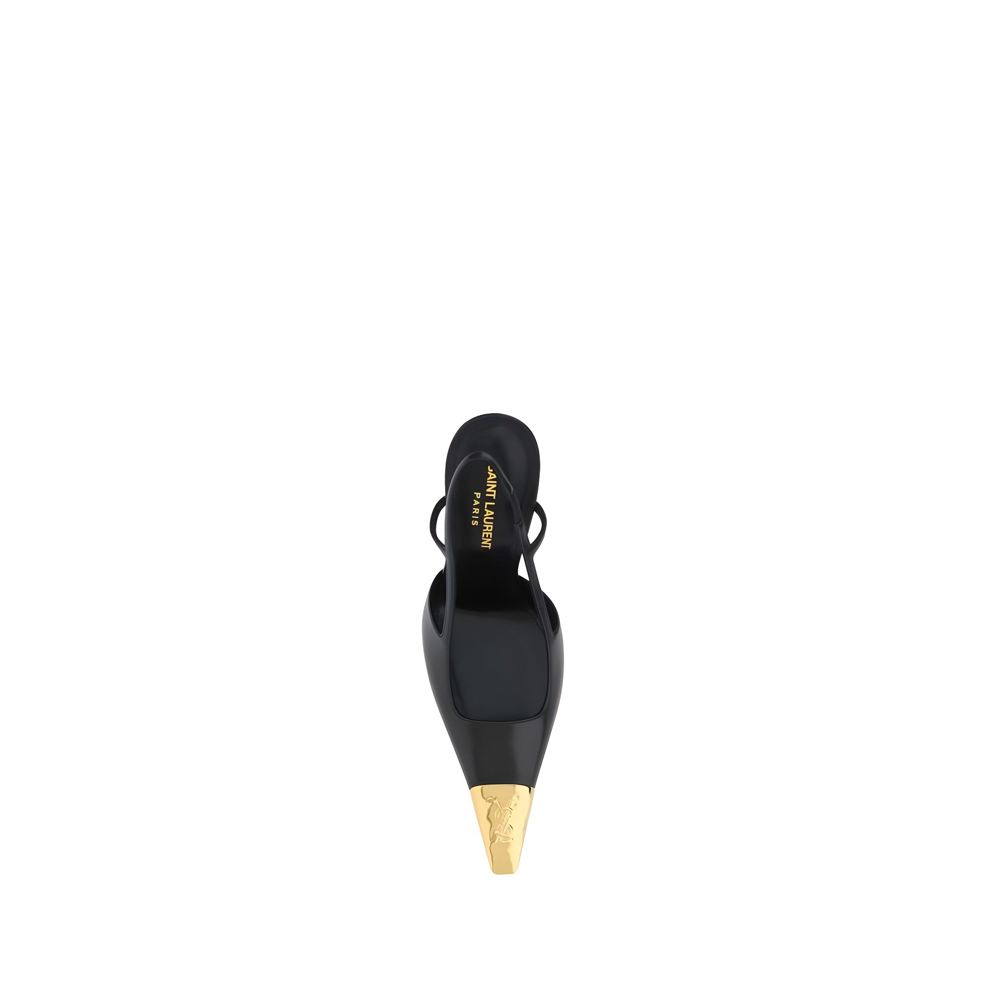 Saint Laurent Black Lambskin High Heel Pumps