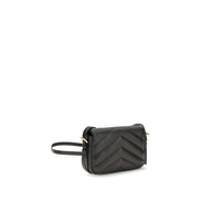 Saint Laurent Black Lambskin Shoulder Bag