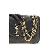 Saint Laurent Black Lambskin Shoulder Bag