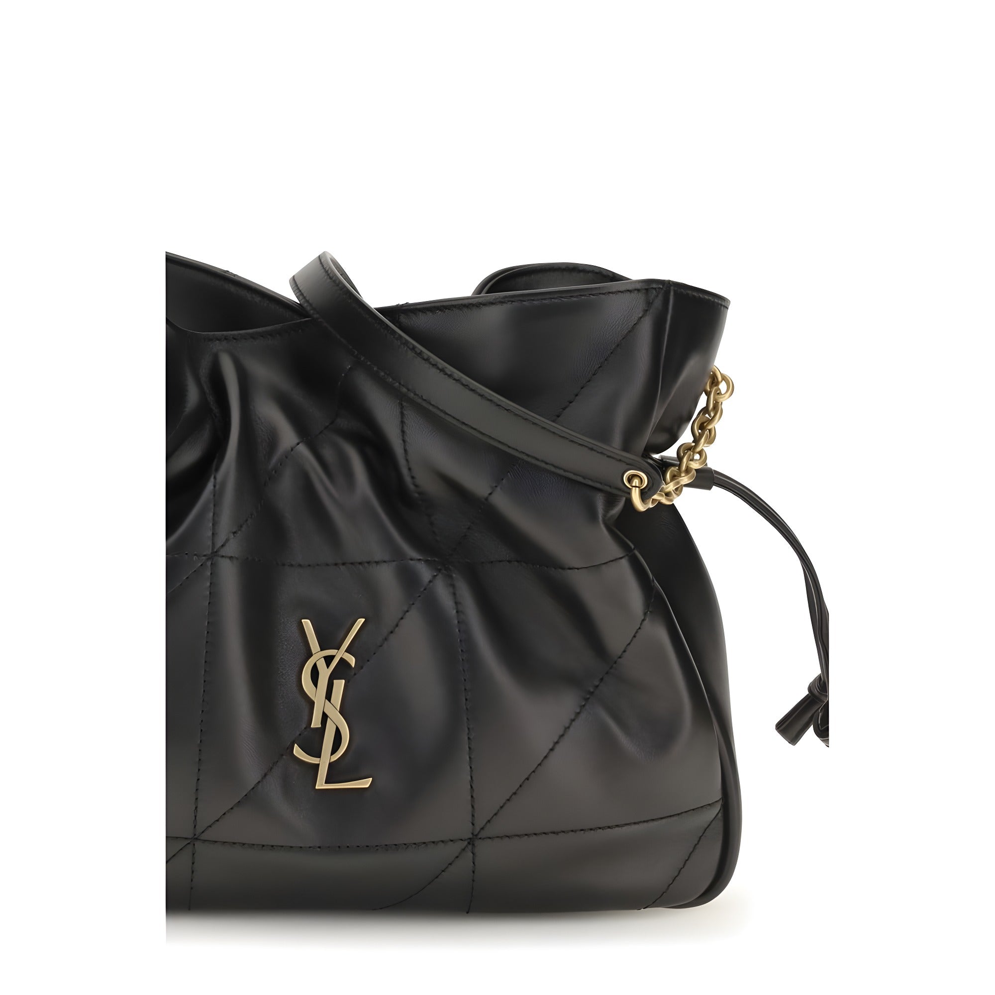 Saint Laurent Black Lambskin Pouch