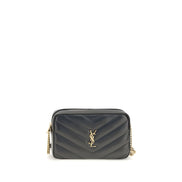 Saint Laurent Black Lambskin Crossbody Bag
