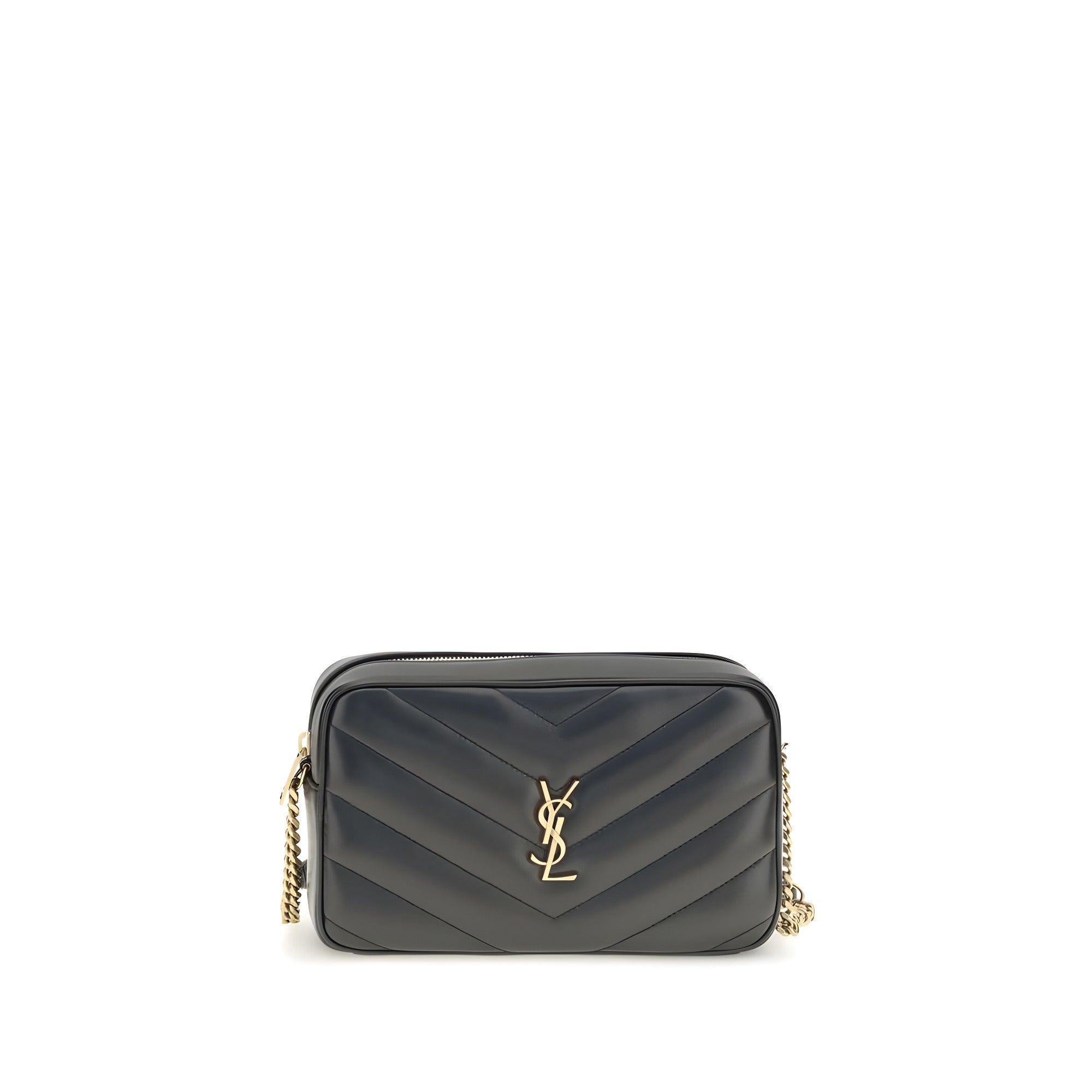 Saint Laurent Black Lambskin Crossbody Bag