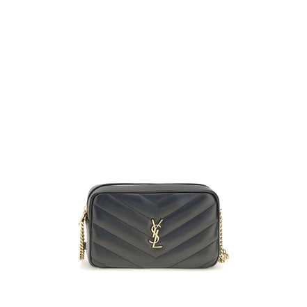 Saint Laurent Black Lambskin Crossbody Bag
