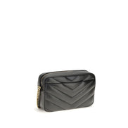 Saint Laurent Black Lambskin Crossbody Bag