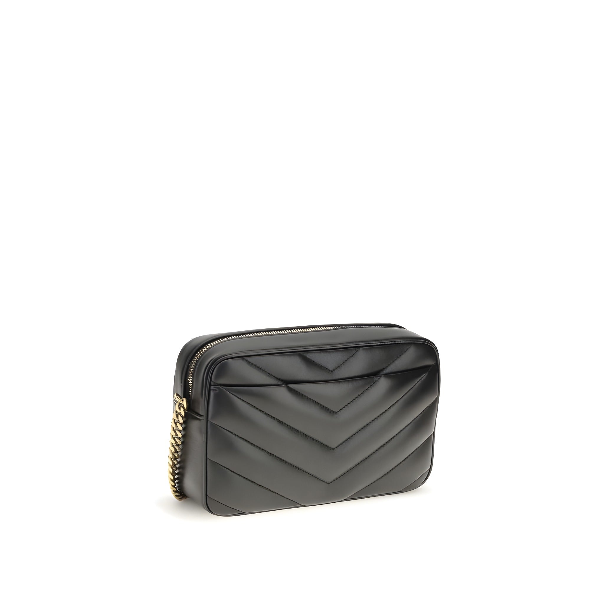 Saint Laurent Black Lambskin Crossbody Bag