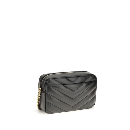 Saint Laurent Black Lambskin Crossbody Bag