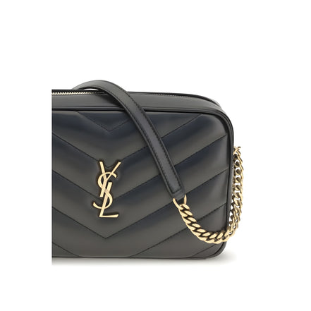 Saint Laurent Black Lambskin Crossbody Bag