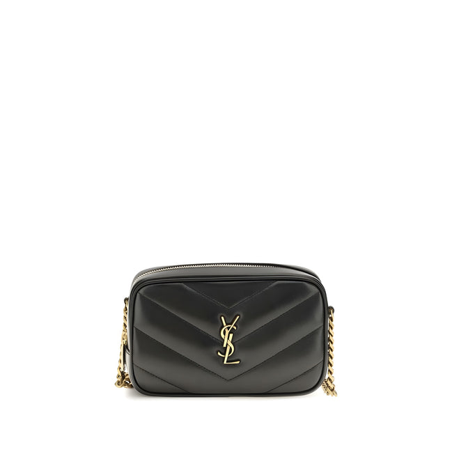 Saint Laurent Black Lamb Shoulder Bag