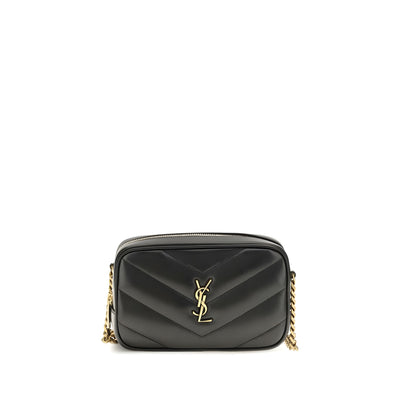 Saint Laurent Black Lamb Shoulder Bag