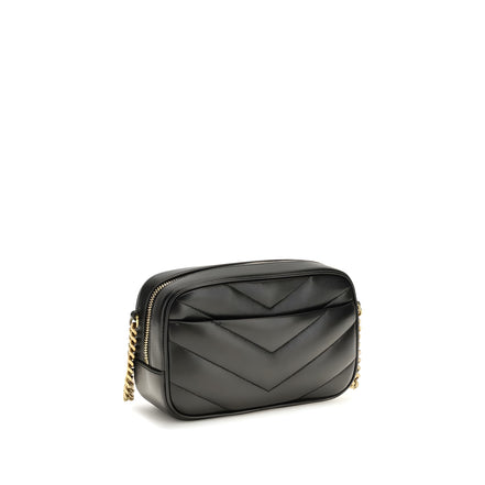 Saint Laurent Black Lamb Shoulder Bag