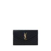 Sac bandoulière Saint Laurent en cuir de veau noir Bos Taurus