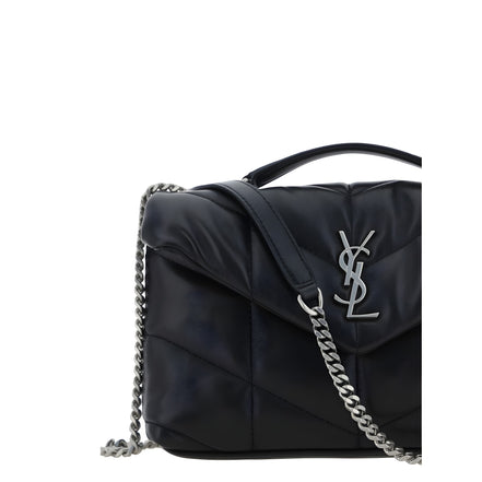 Saint Laurent Black Lambskin Shoulder Bag