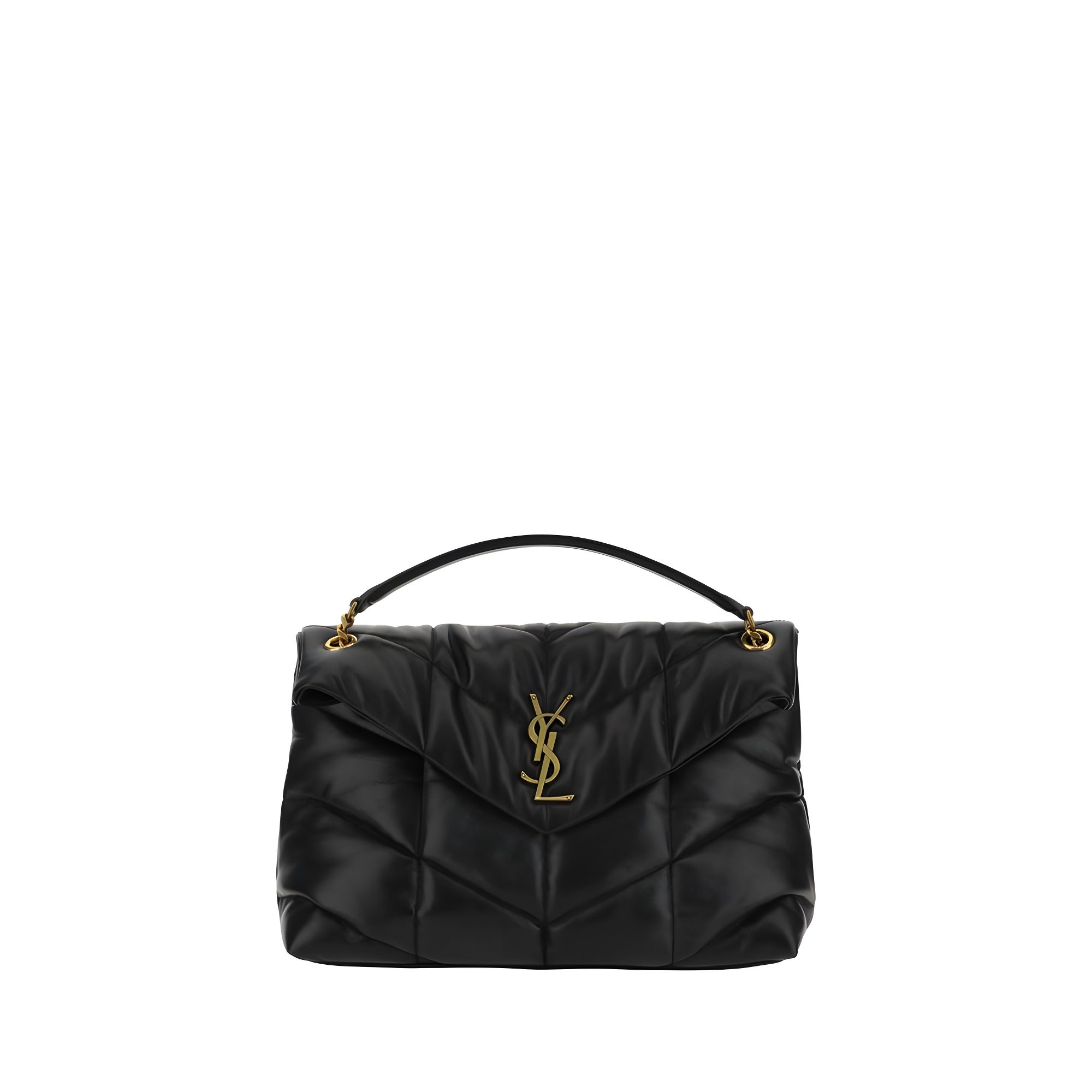 Saint Laurent Black Leather Shoulder Bag
