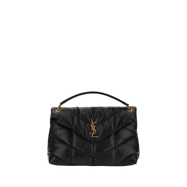 Saint Laurent Black Leather Shoulder Bag