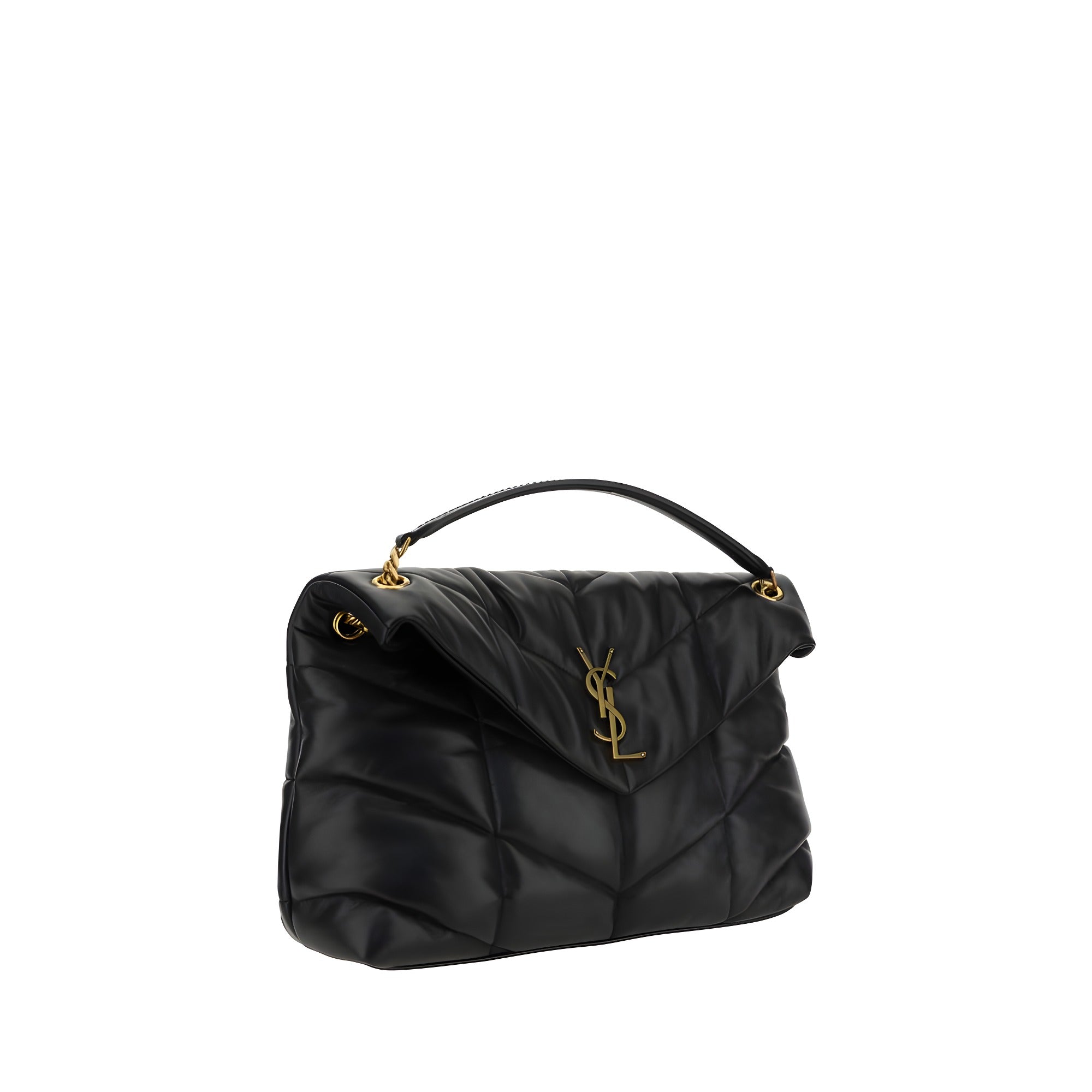 Saint Laurent Black Leather Shoulder Bag
