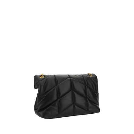Saint Laurent Black Leather Shoulder Bag