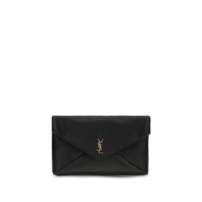 Saint Laurent Black Leather Shoulder Bag