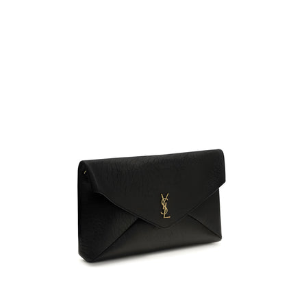 Saint Laurent Black Leather Shoulder Bag