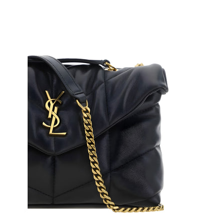 Saint Laurent Black Leather Shoulder Bag