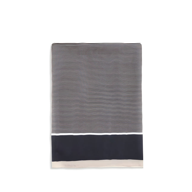 Saint Laurent Blue Silk Scarf