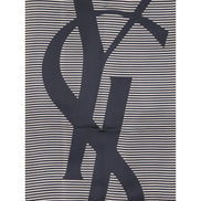 Saint Laurent Blue Silk Scarf