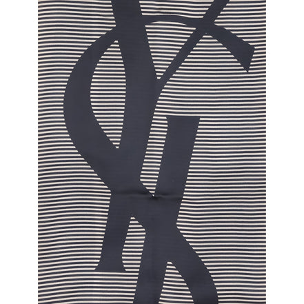 Saint Laurent Blue Silk Scarf