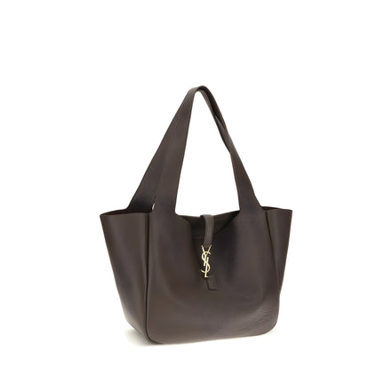 Saint Laurent Brown Calf Leather Shoulder Bag