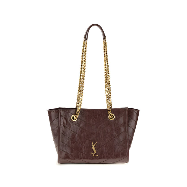 Saint Laurent Brown Calf Leather Shoulder Bag