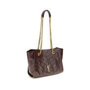 Saint Laurent Brown Calf Leather Shoulder Bag