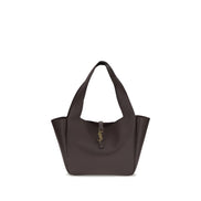 Saint Laurent Brown Calf Leather Shoulder Bag