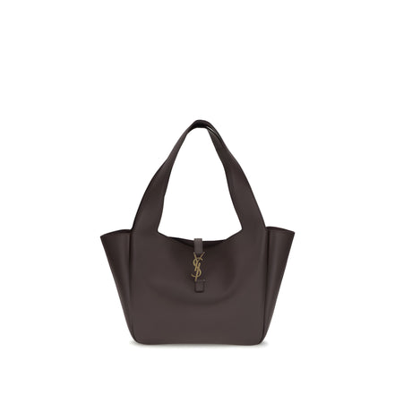 Saint Laurent Brown Calf Leather Shoulder Bag