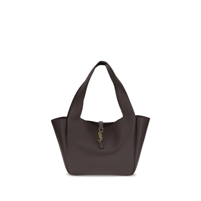 Saint Laurent Brown Calf Leather Shoulder Bag