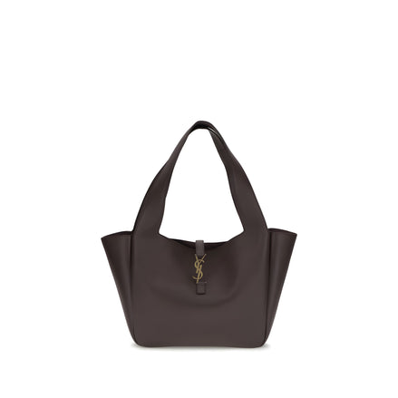 Saint Laurent Brown Calf Leather Shoulder Bag