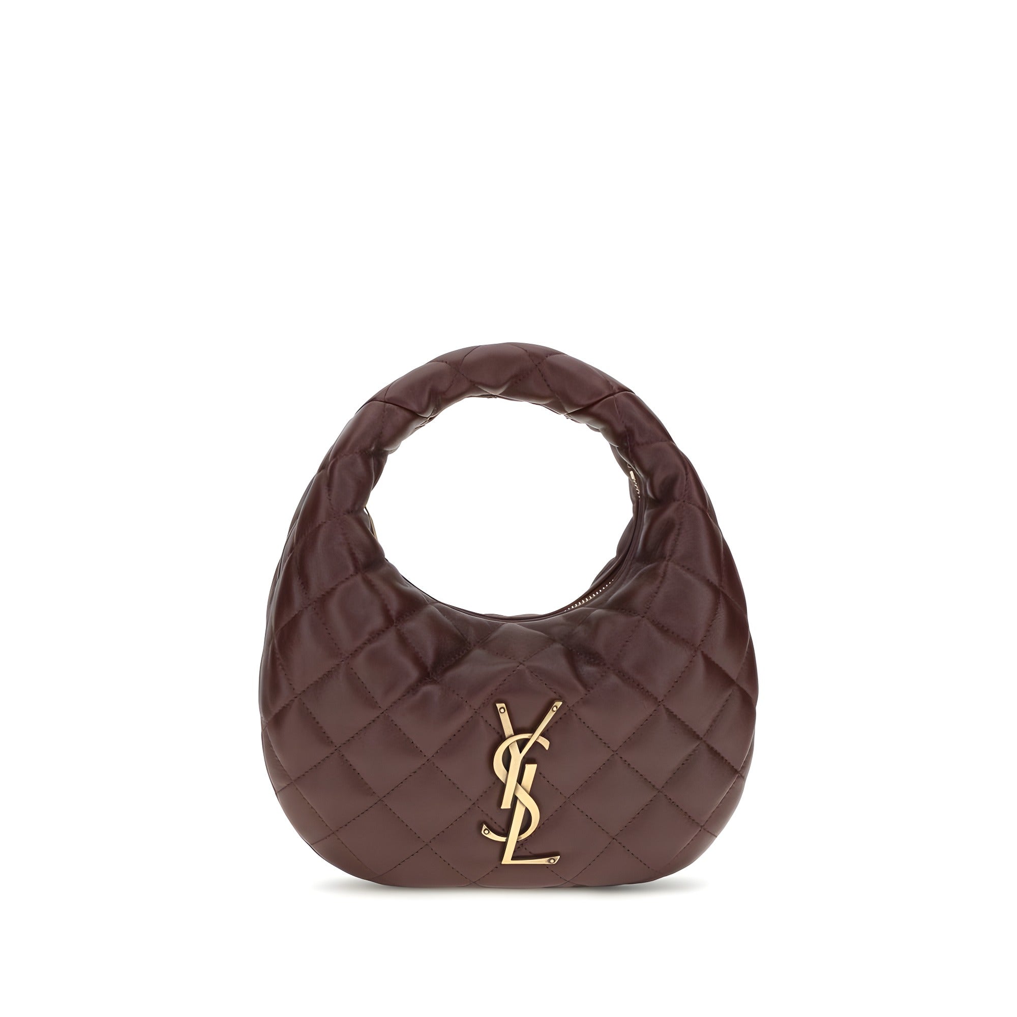 Saint Laurent Brown Lambskin Handbag
