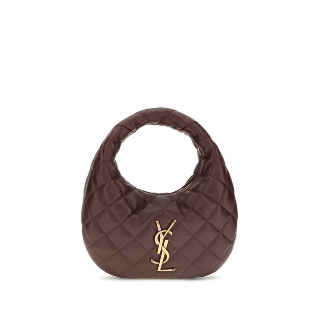 Saint Laurent Brown Lambskin Handbag