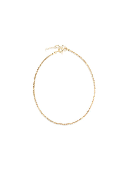Saint Laurent Gold Brass Necklace