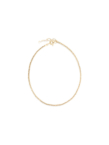 Saint Laurent Gold Brass Necklace