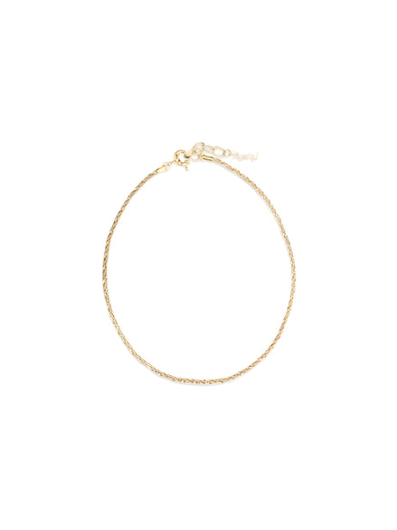 Saint Laurent Gold Brass Necklace