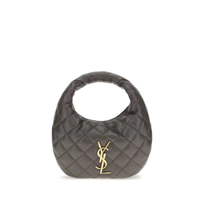 Saint Laurent Gray Lambskin Handbag