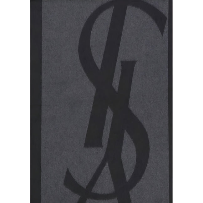 Saint Laurent Gray Silk Scarf