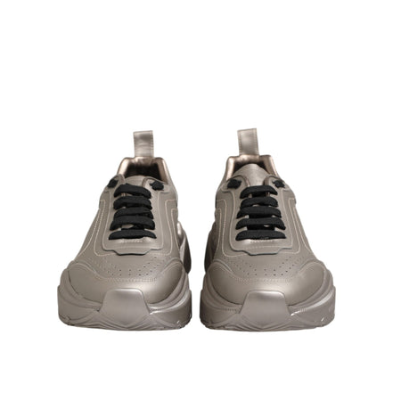 Dolce & Gabbana Silver DAYMASTER Leather Sneakers