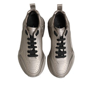 Dolce & Gabbana Silver DAYMASTER Leather Sneakers